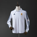Camisa Retrô Real Madrid Manga Longa 2002
