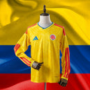 Camisa Colômbia Home Manga Longa - Copa do Mundo 2026