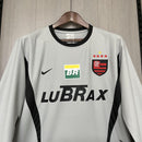 Camisa de Goleiro Flamengo Manga Longa 2002/03 - Versão Retrô Cinza Lubrax