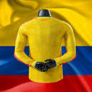 Camisa Colômbia Home Versão Jogador Manga Longa - Copa do Mundo 2026