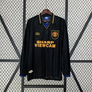 Camisa Retrô Manchester United Manga Longa 93/95