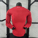Camisa Manchester United 25/26 - Versão Jogador Manga Longa