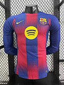 Camisa Barcelona 25/26 - Versão Jogador Manga Longa