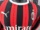 Camisa Milan 24/25 - Versão Jogador Manga Longa