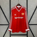 Camisa Retrô Manchester United Manga Longa 86/88