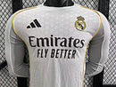 Camisa Real Madrid 25/26 - Versão Jogador Manga Longa