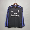 Camisa Retrô Real Madrid Manga Longa 15/16