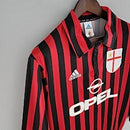 Camisa Retrô Milan Manga Longa 99/00