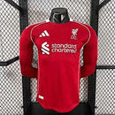 Camisa Liverpool 25/26 - Versão Jogador Manga Longa