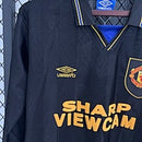 Camisa Retrô Manchester United Manga Longa 93/95