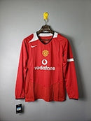 Camisa Retrô Manchester United Manga Longa 2005
