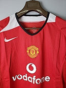 Camisa Retrô Manchester United Manga Longa 2005