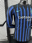 Camisa Inter de Milão 25/26 - Versão Jogador Manga Longa