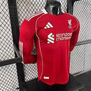 Camisa Liverpool 25/26 - Versão Jogador Manga Longa