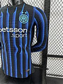 Camisa Inter de Milão 25/26 - Versão Jogador Manga Longa