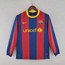 Camisa Retrô Barcelona Manga Longa 10/11