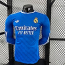 Camisa Real Madrid 25/26 - Versão Jogador Manga Longa