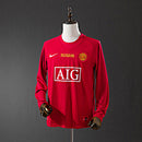 Camisa Retrô Manchester United Manga Longa 07/08