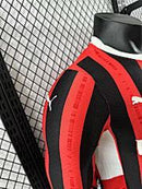Camisa Milan 24/25 - Versão Jogador Manga Longa