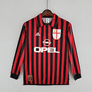 Camisa Retrô Milan Manga Longa 99/00